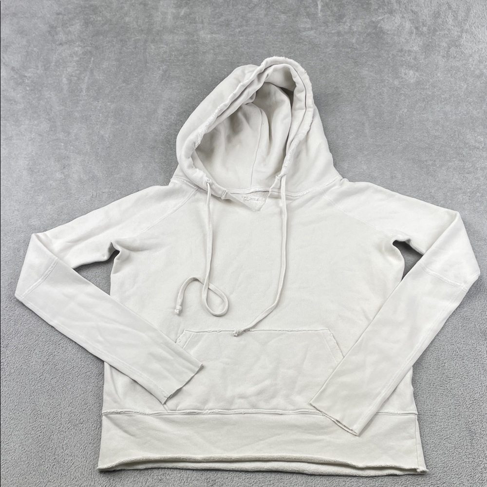 NEW Frank & Eileen XS 100% Cotton White‎ Hooded Sweatshirt USA